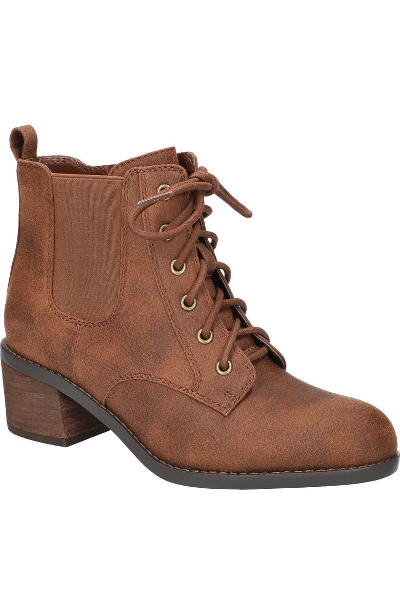 Bella Vita Bismark Lace-Up Bootie, Main, color, Tan