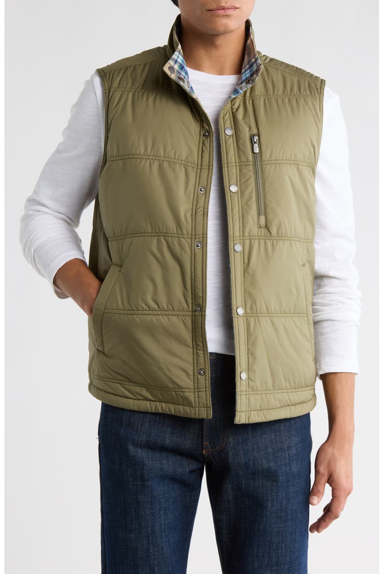 Oak Harbor Reversible Vest, Main, color, TEA LEAF
