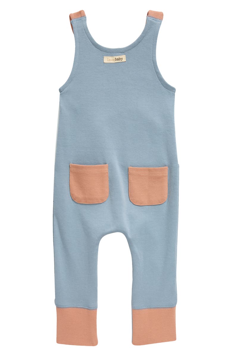 L'ovedbaby Appliqué Organic Cotton Romper, Alternate, color,