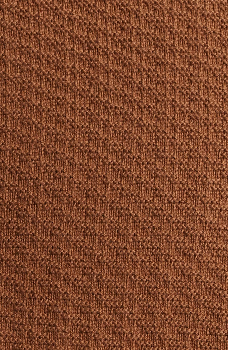 BOSS Iseppo Short Sleeve Cardigan, Alternate, color, Medium Brown