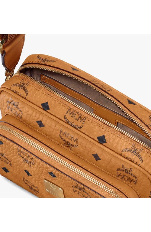 Mcm Women Monogram Shoulder Bag In Brown