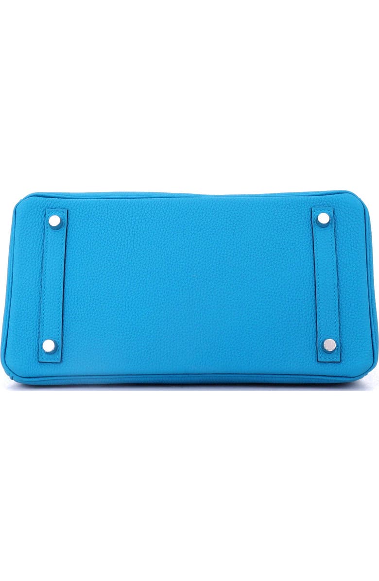 Pre-Owned Hermes Birkin Handbag Blue Togo with Palladium Hardware 30, Alternate, color, Bleu Zanzibar