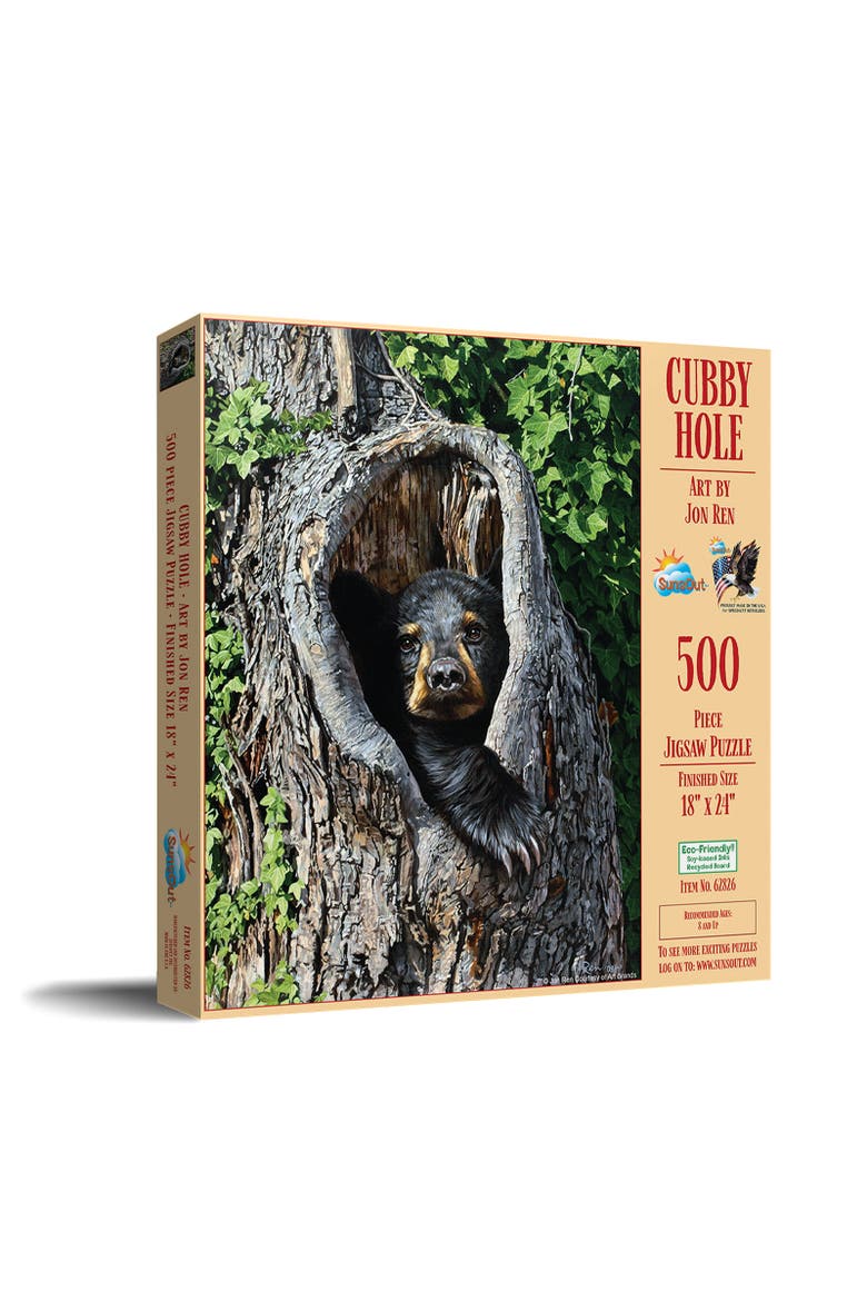 Cubby Hole 500 piece Jigsaw Puzzle for Adults, Main, color, Multicolor