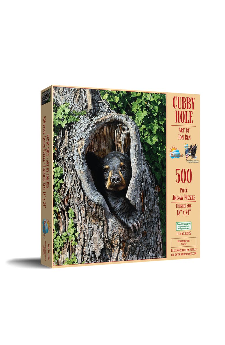 Sunsout Cubby Hole 500 piece Jigsaw Puzzle for Adults, Main, color, Multicolor