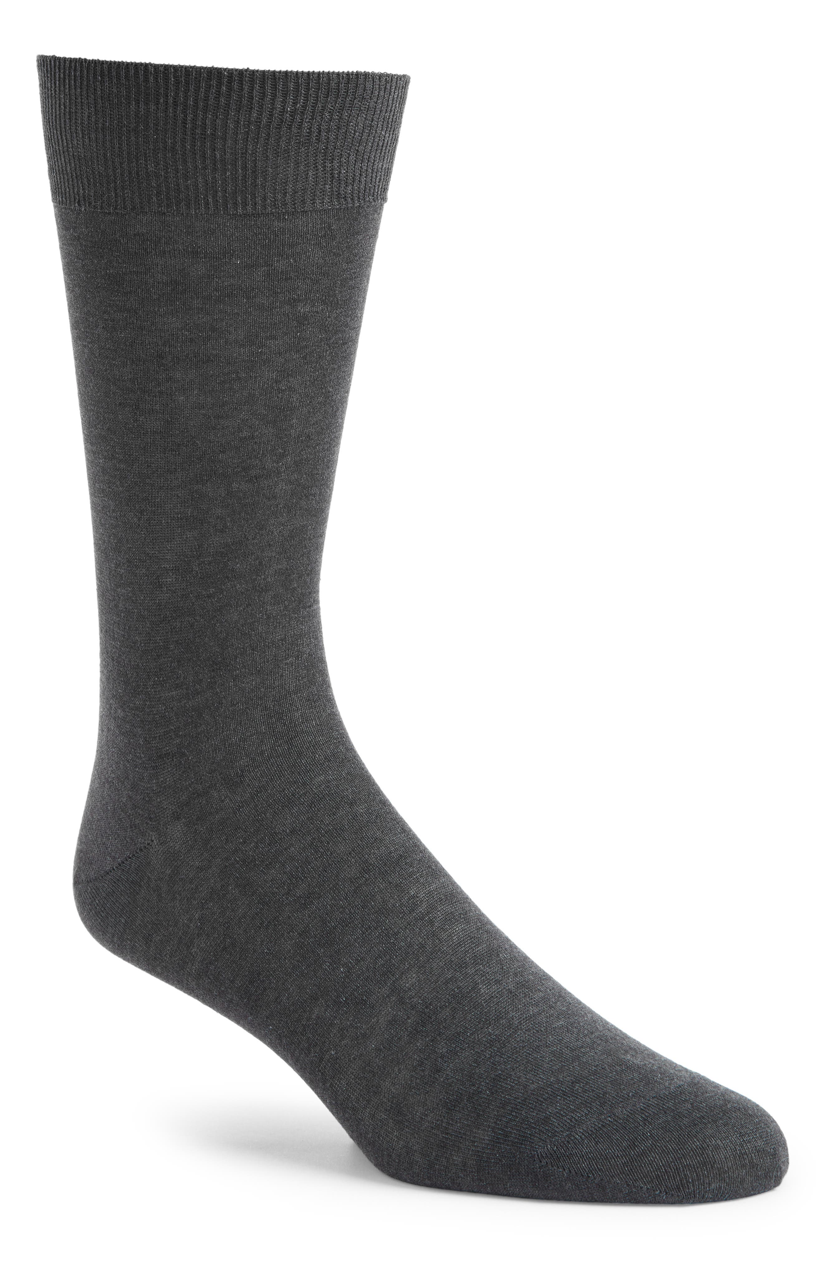 Canali Solid Cotton Dress Socks