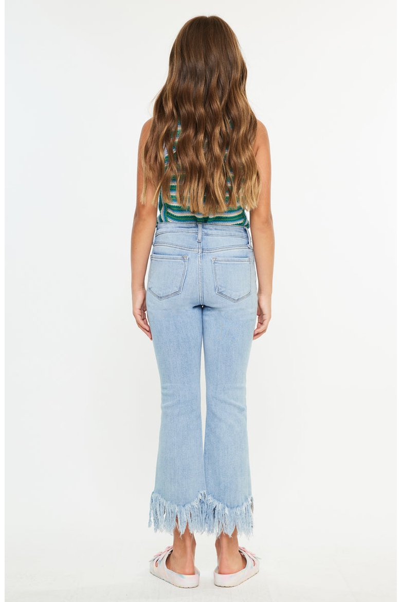 Beth High Rise Cropped Bootcut Jeans, Alternate, color, Medium Wash