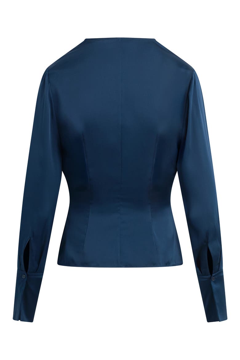 The Romance Button-Up Top, Alternate, color, MIDNIGHT