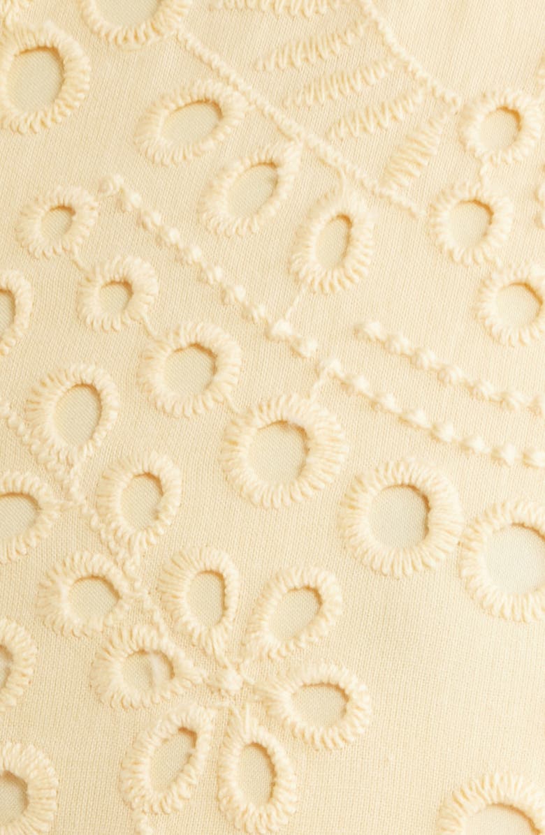 KOBI HALPERIN Camila Eyelet Tie Waist Sleeveless Maxi Dress, Alternate, color, Chamomile