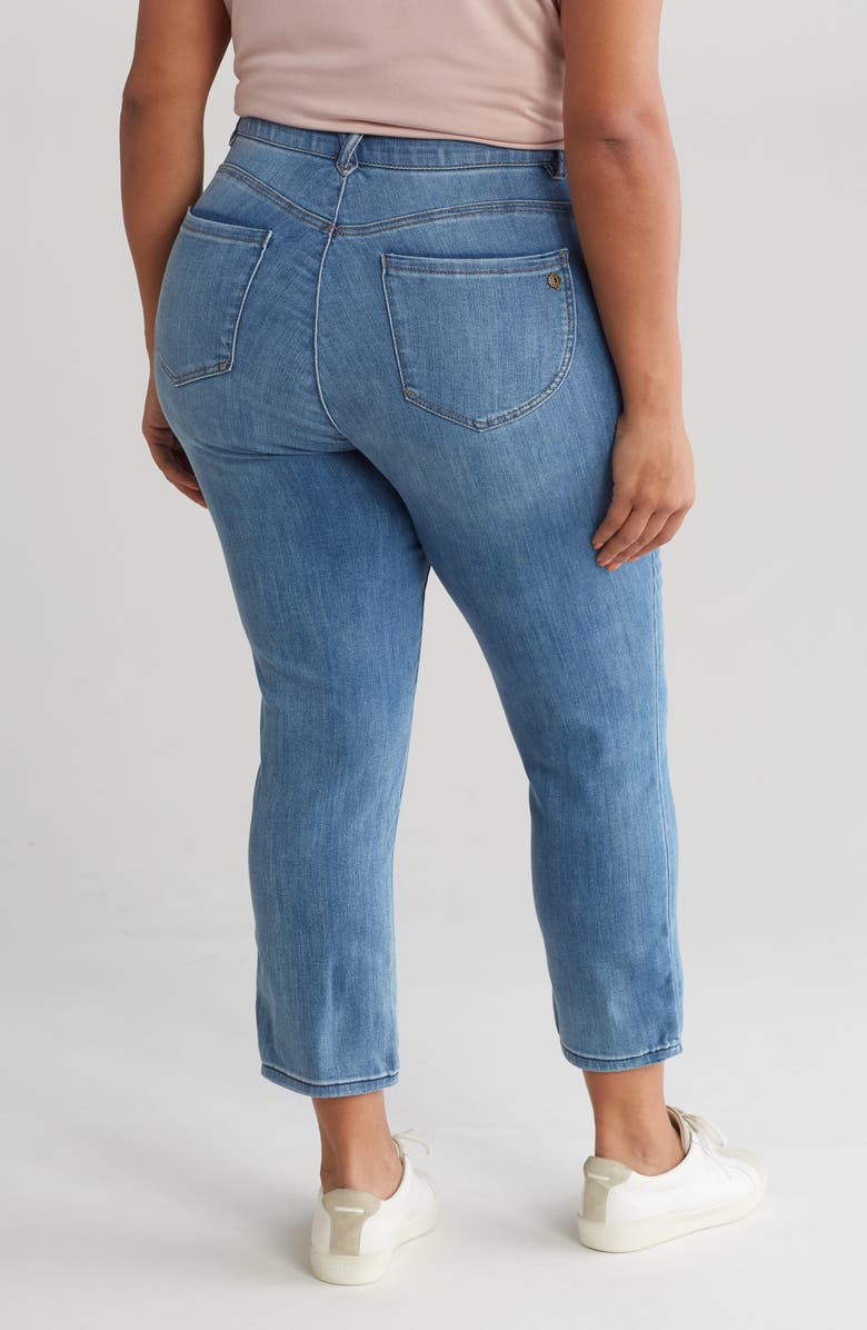 Democracy High Waist Ankle Skinny Jeans, Alternate, color, Mid Blue