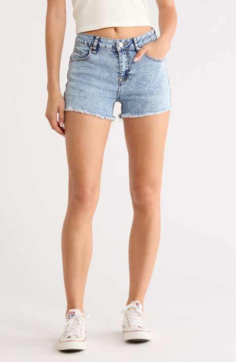 Vigoss Seam Detail Cutoff Denim Shorts