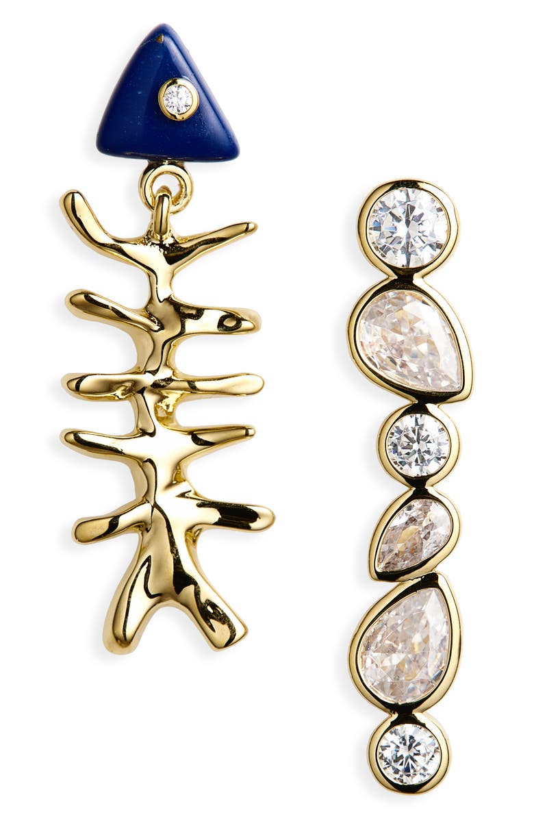 Éliou Pescado Mismatched Drop Earrings, Main, color, Gold
