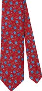Robert Talbott Robert Flowers Ribbed Silk Best of Class Necktie