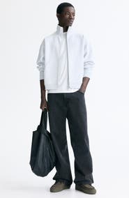 H&M Loose-fit boxy sweatshirt jacket