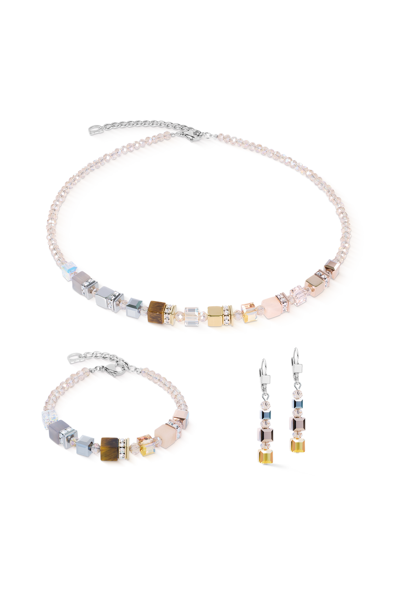 GeoCUBE® Precious Nature Necklace Tricolor Sand, Alternate, color, Sand