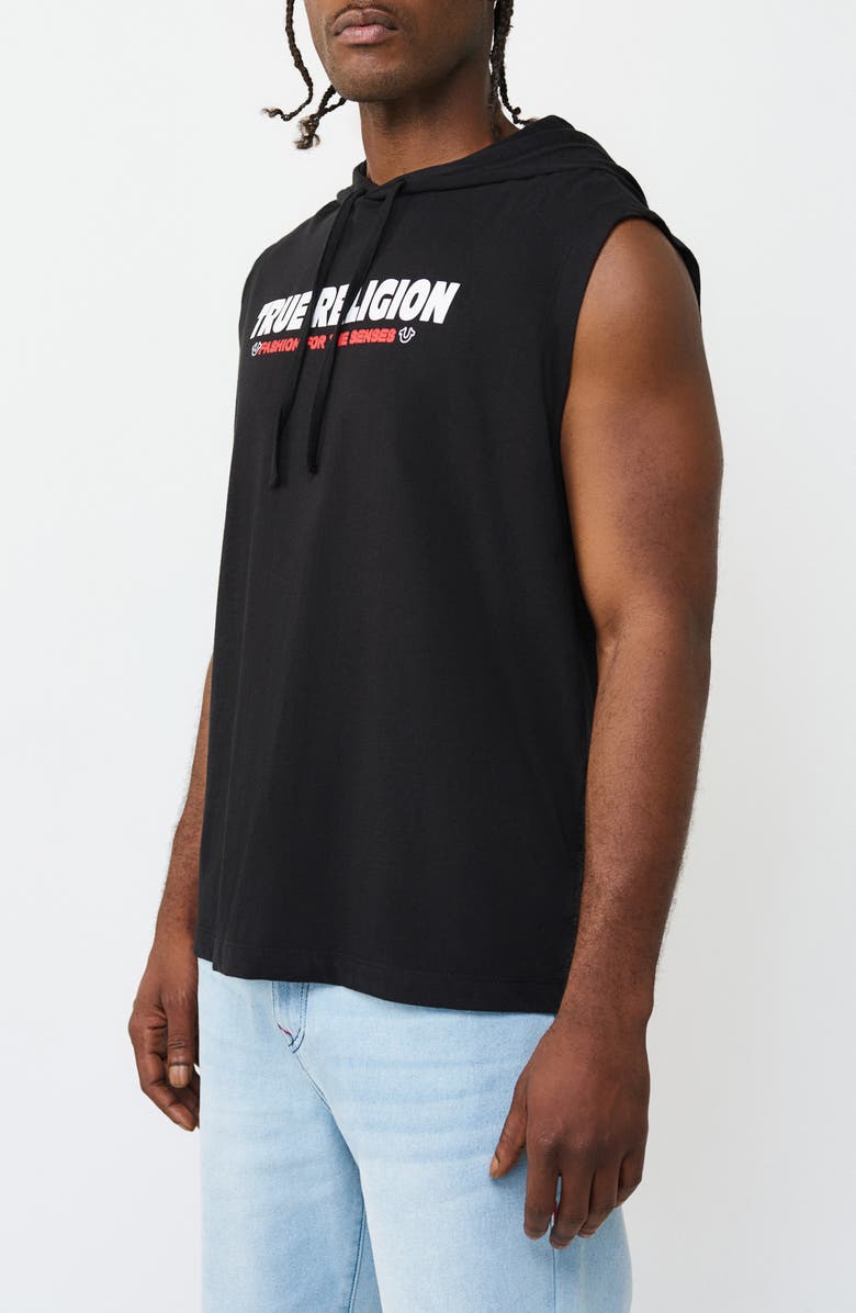 True Religion Hooded Tank, Alternate, color, 