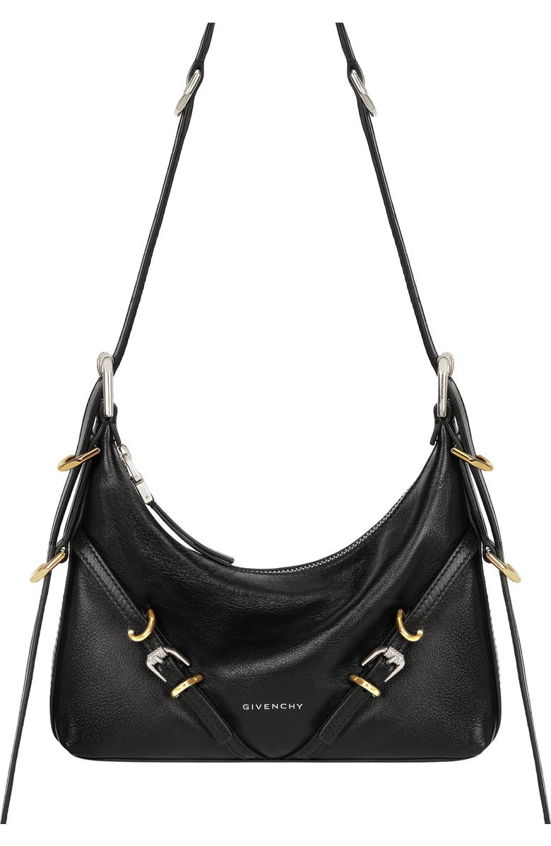 Givenchy Mini Voyou Leather Hobo, Alternate, color,