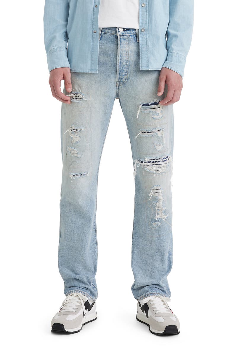 Levi's<sup>®</sup> 501<sup>®</sup> '93 Ripped Straight Leg Jeans, Main, color, 