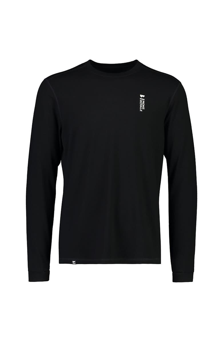 Mons Royale Cascade Merino Flex Long-Sleeve Top - Men's, Alternate, color, Black2