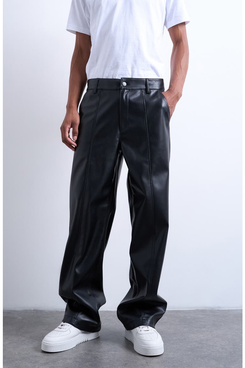 Baggy Fit Faux Leather Pants (Men) | Nordstrom