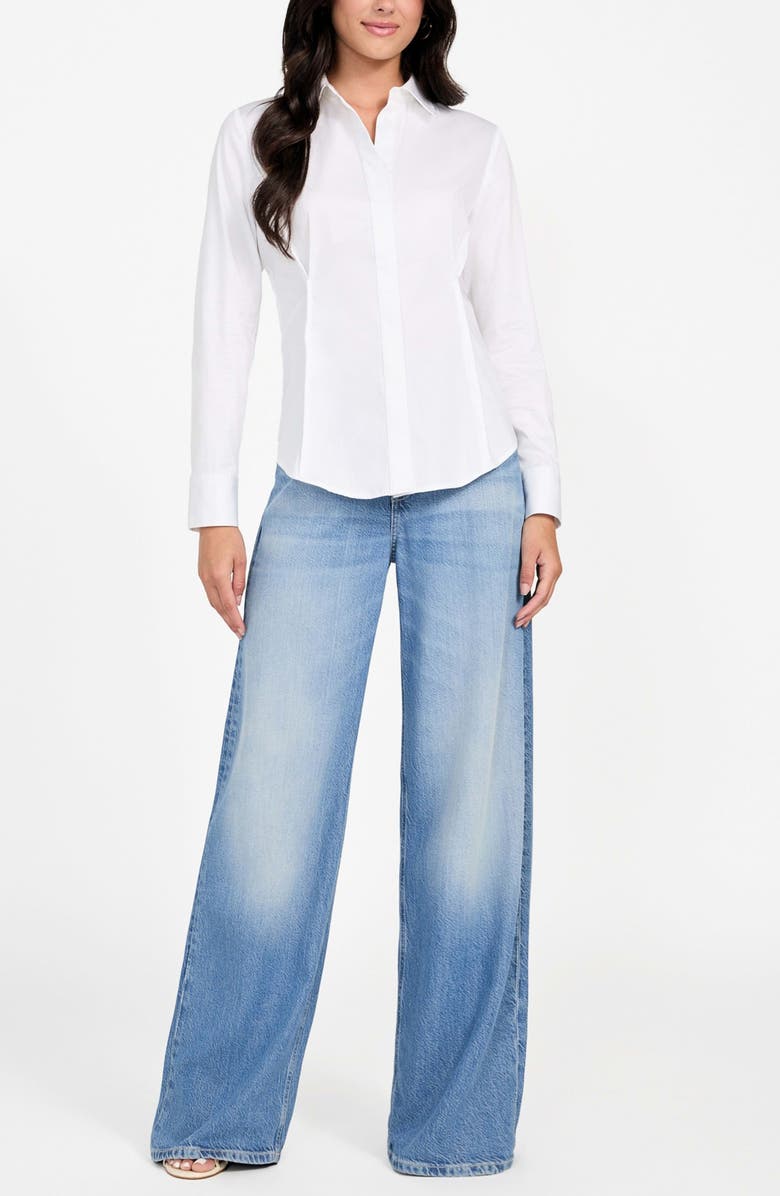 GUESS Cassidy Button-Up Shirt, Alternate, color, 