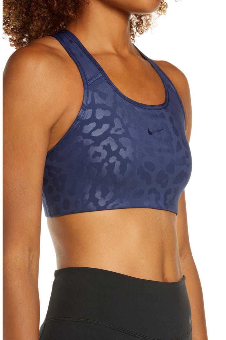 Pro Dri-FIT Swoosh Racerback Sports Bra, Alternate, color, MIDNIGHT NAVY/ CLEAR