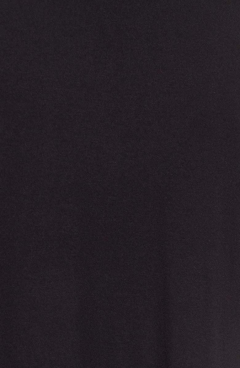 Bobeau Exposed Topstitch Cardigan, Alternate, color, Black