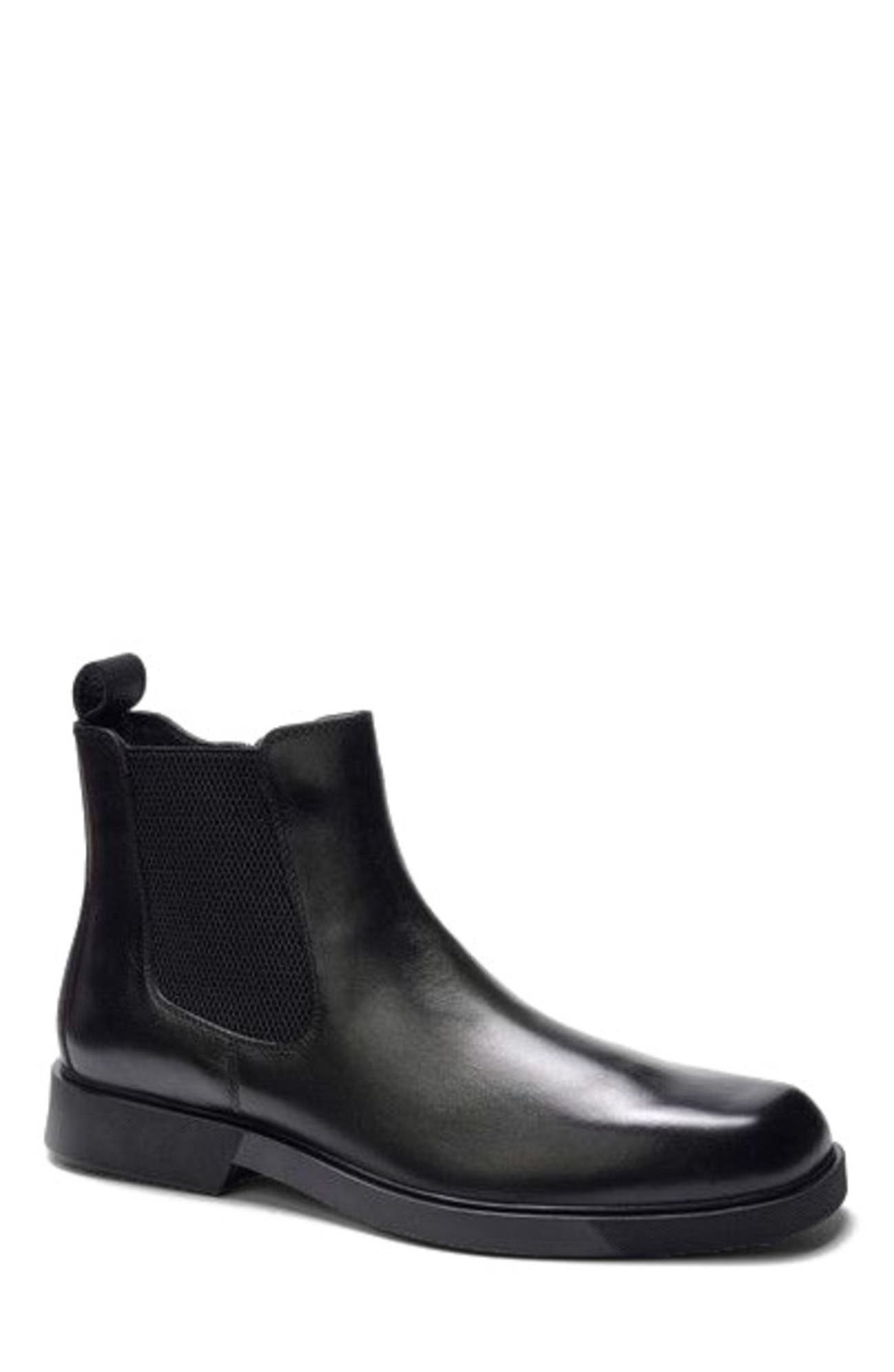 A. Veer Lenox Chelsea Boot, Alternate, color, Black Leather