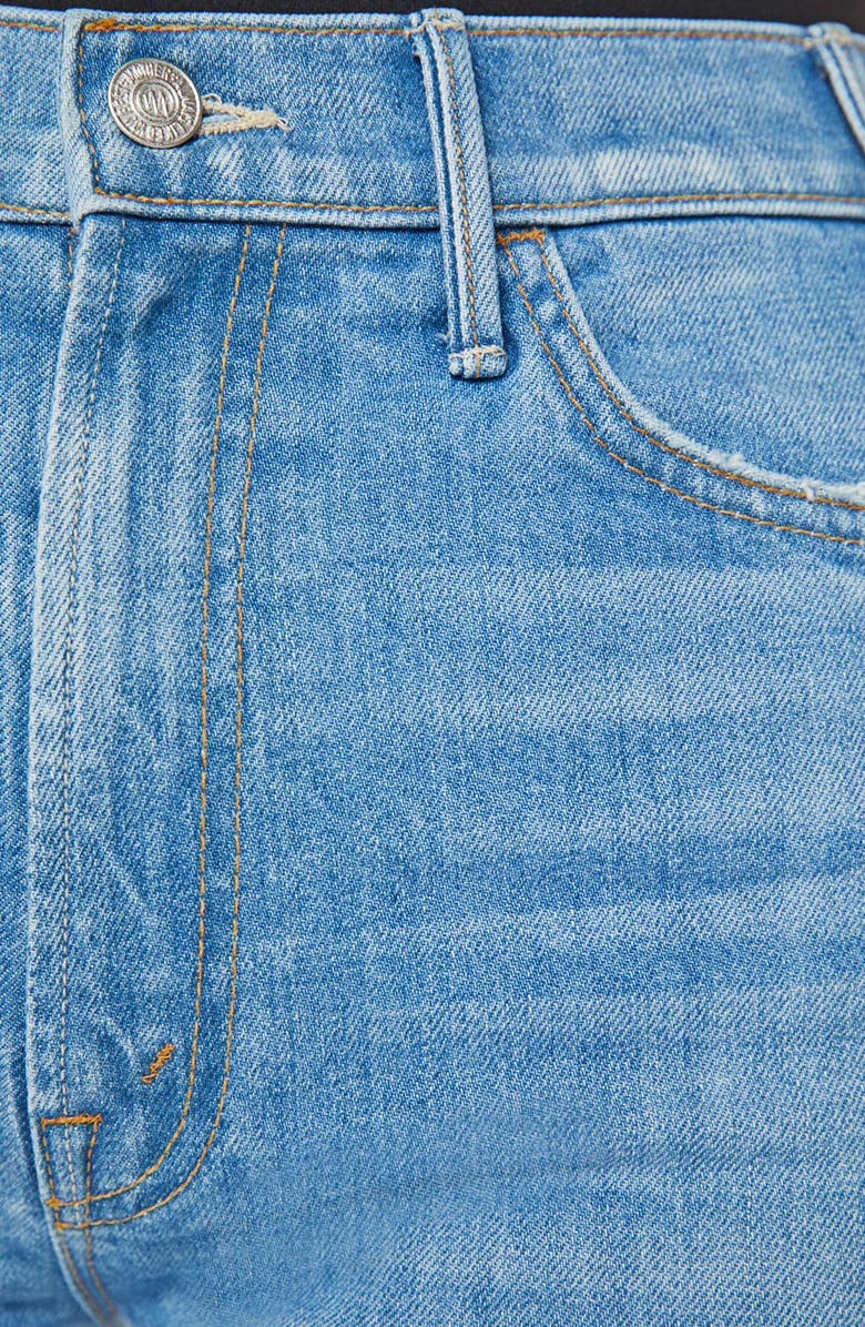 MOTHER The Hustler High Waist Fray Ankle Flare Jeans, Alternate, color, No Offense But