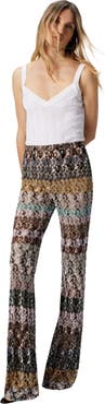 Missoni Flare Pants In Embroidered Lace