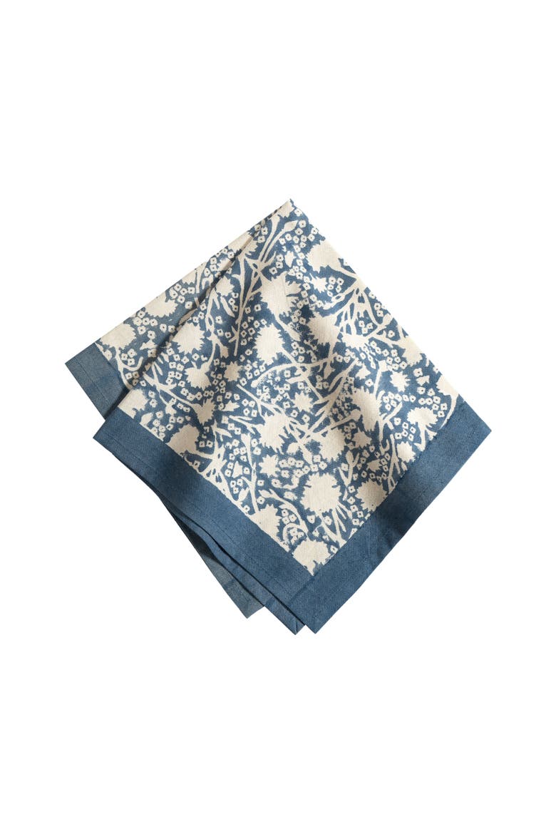Meadows Napkins, Alternate, color, Bleu 19" x 19"