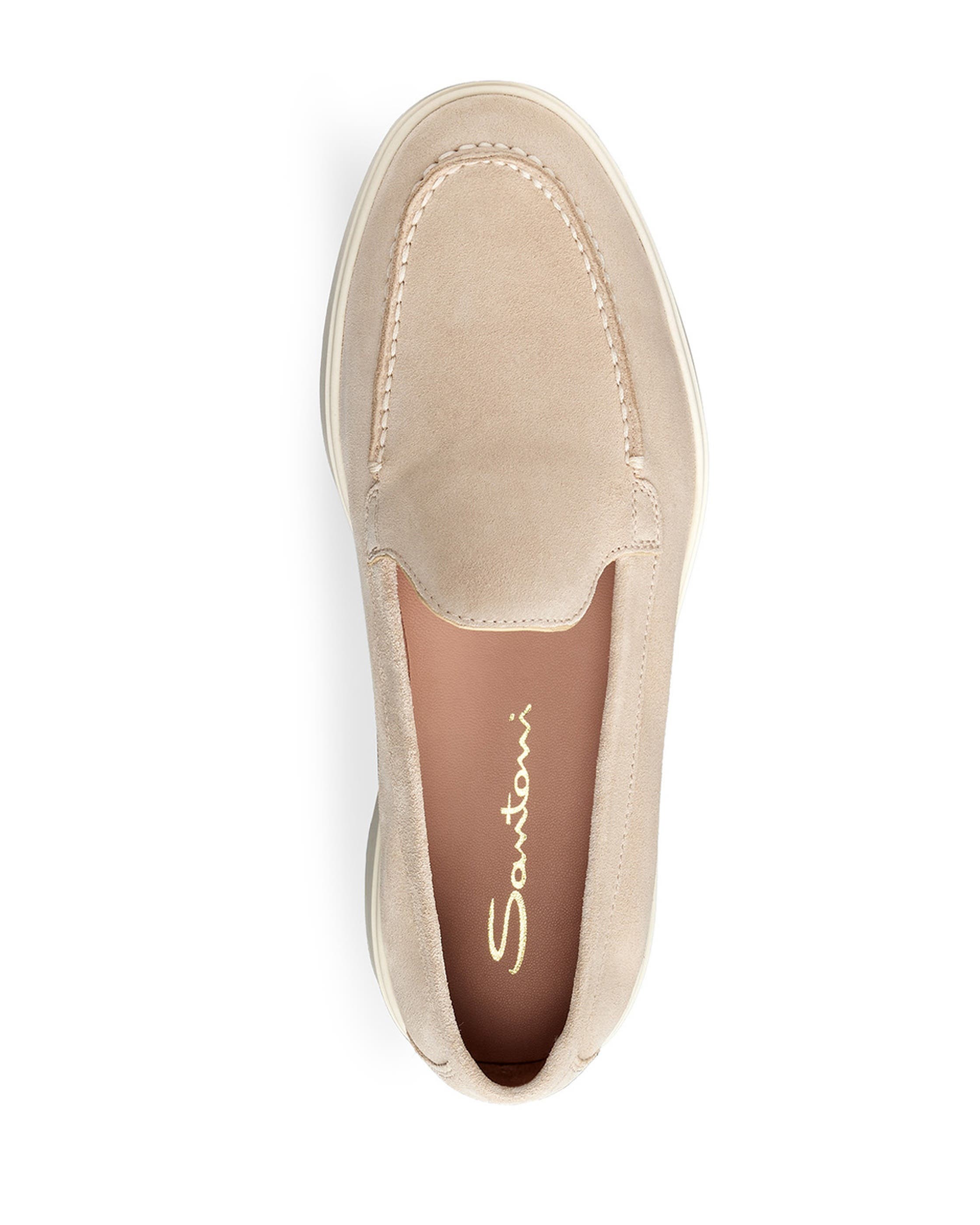 Women's suede loafer, Alternate, color, Pink