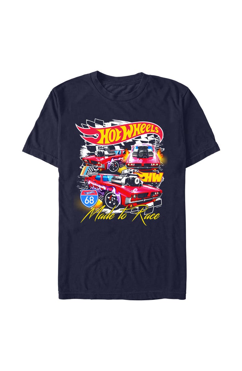 Hot Wheels Men's Hot Wheels Rodger Dodger Made to Race Graphic T-Shirt, Main, color, Navy Blue