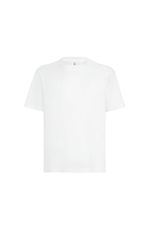 Cotton jersey crew neck T-shirt