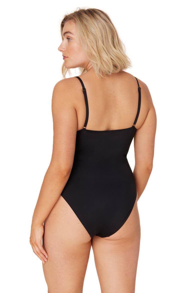 The Amalfi One-Piece Swimsuit, Alternate, color, BLACK