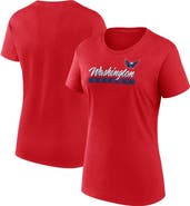 FANATICS Women's Fanatics Red Washington Capitals Risk Cotton T-Shirt