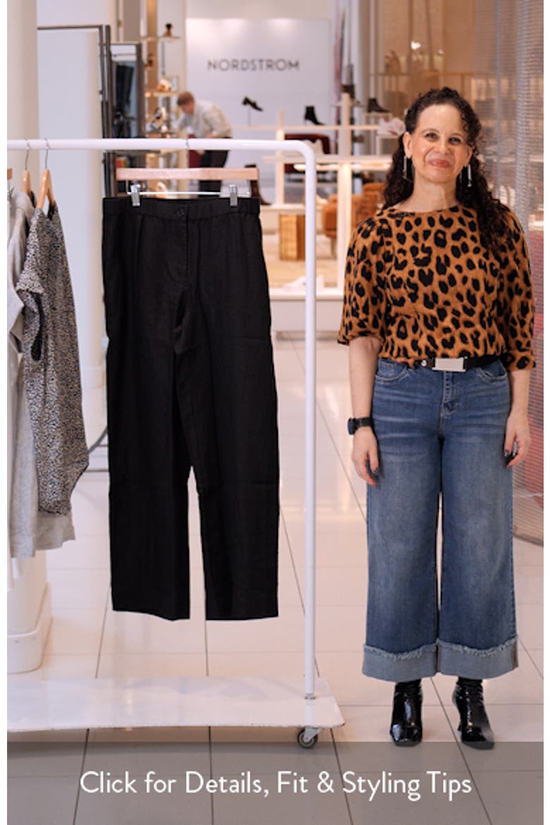 Straight Leg Linen Pants video