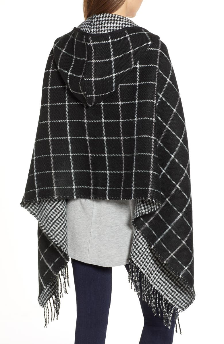 Trouvé Reversible Hooded Cape, Alternate, color,