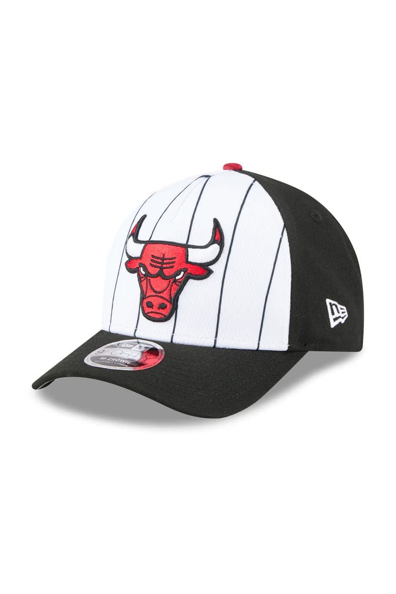 Men's New Era  White/Black Chicago Bulls 2025 NBA Tip Off M-Crown A-Frame 9FORTY Adjustable Hat, Alternate, color, White
