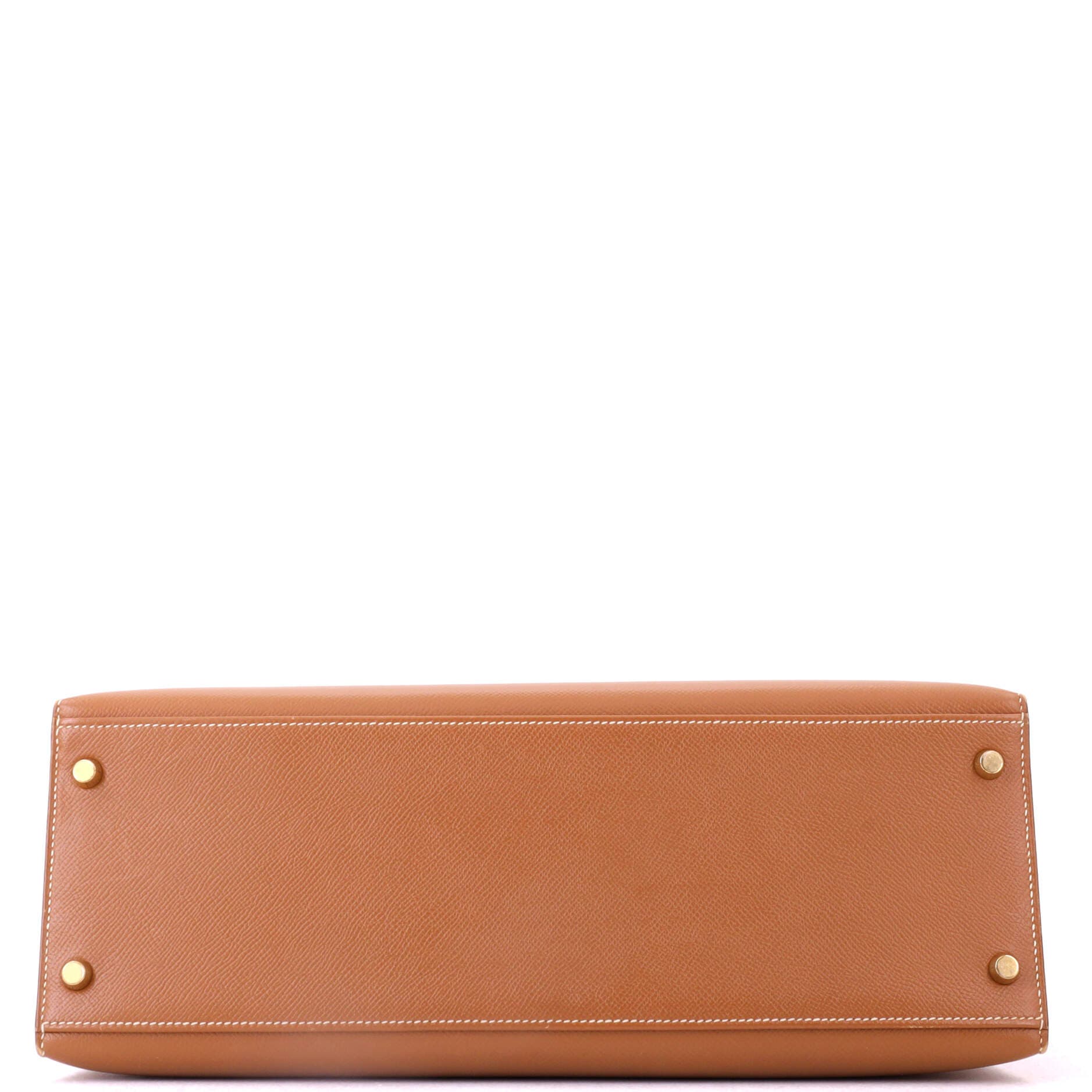 Kelly Handbag Brown Courchevel with Gold Hardware 35, Alternate, color, Gold