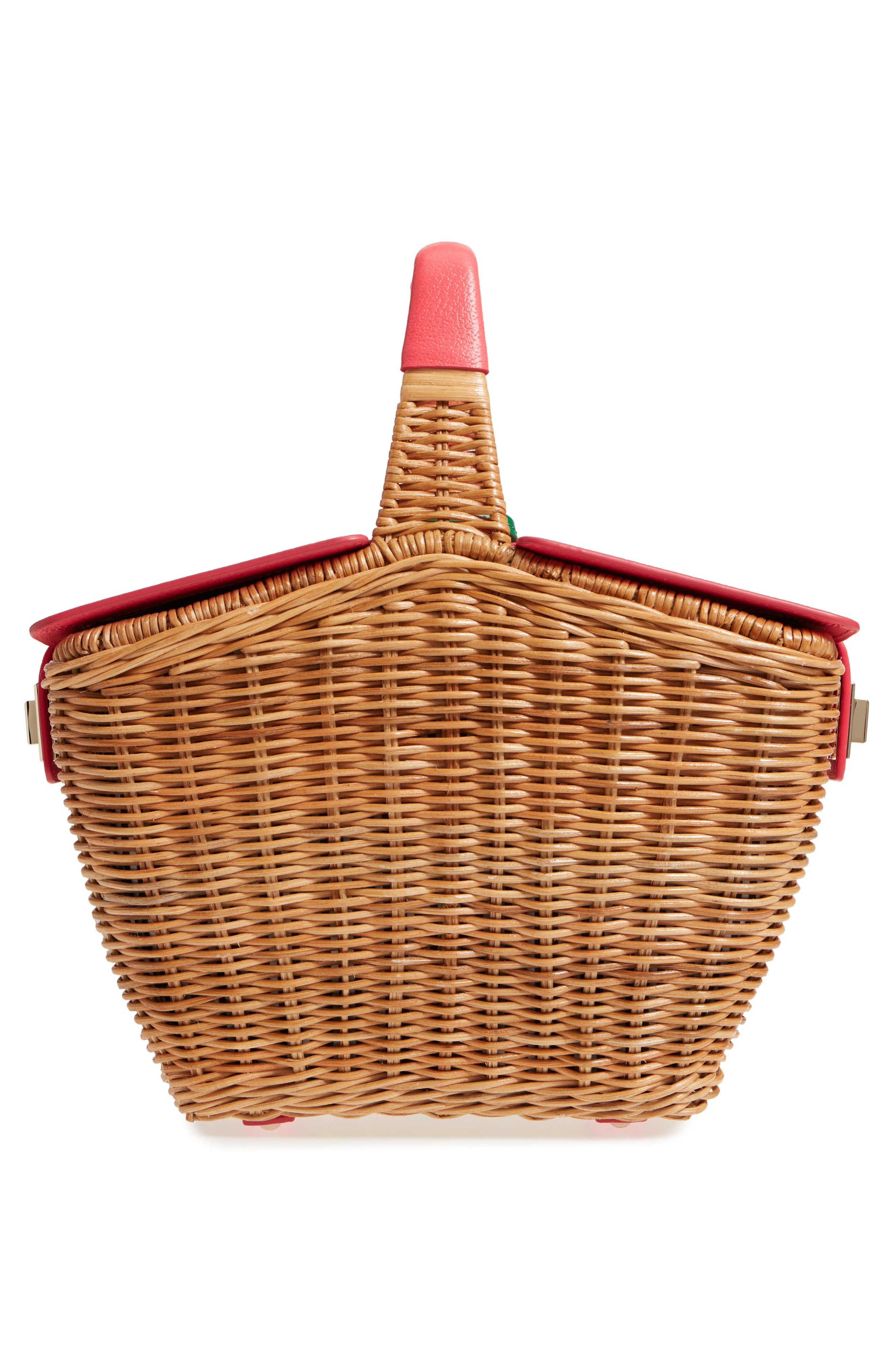 Kate Spade New York picnic perfect 3D wicker picnic basket, Alternate, color, 