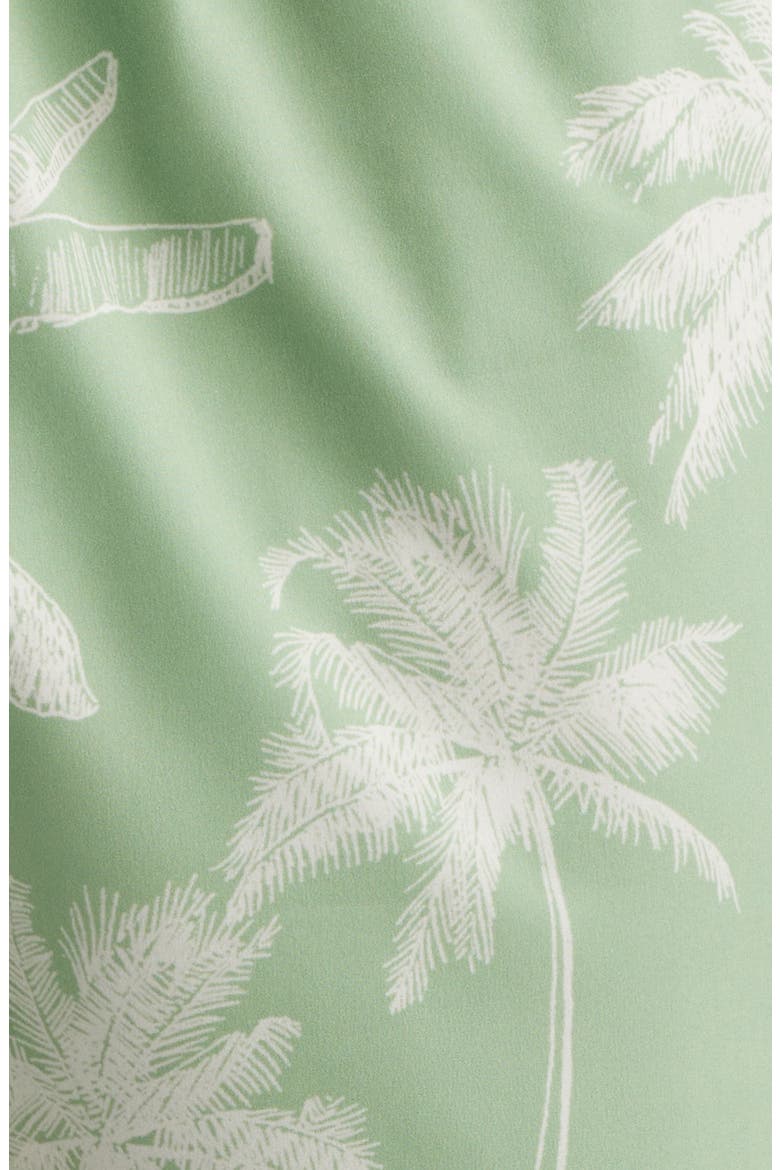 Tropical Palm Swim Trunks, Alternate, color, LIGHT GREEN