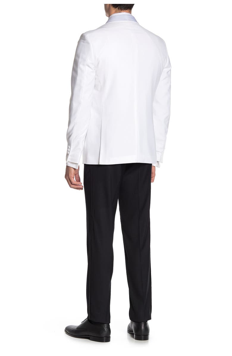 SAVILE ROW CO Slim Fit Satin Shawl 2-Piece Tuxedo, Alternate, color, 