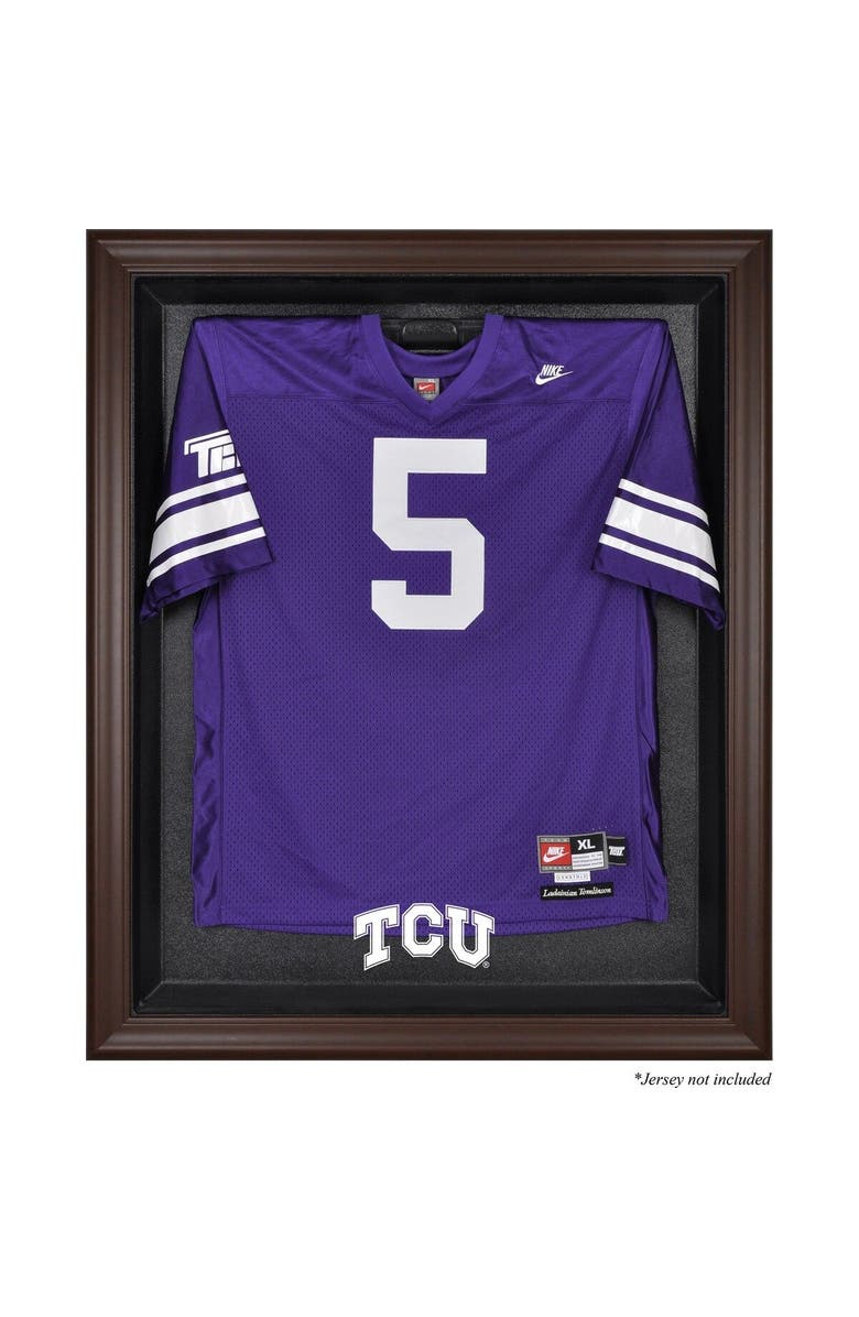FANATICS AUTHENTIC TCU Horned Frogs Brown Framed Logo Jersey Display Case, Main, color, 
