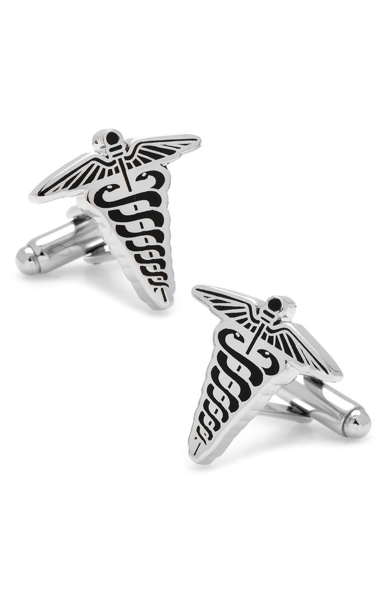 Cufflinks, Inc. Caduceus of Mercury Cuff Links, Main, color,