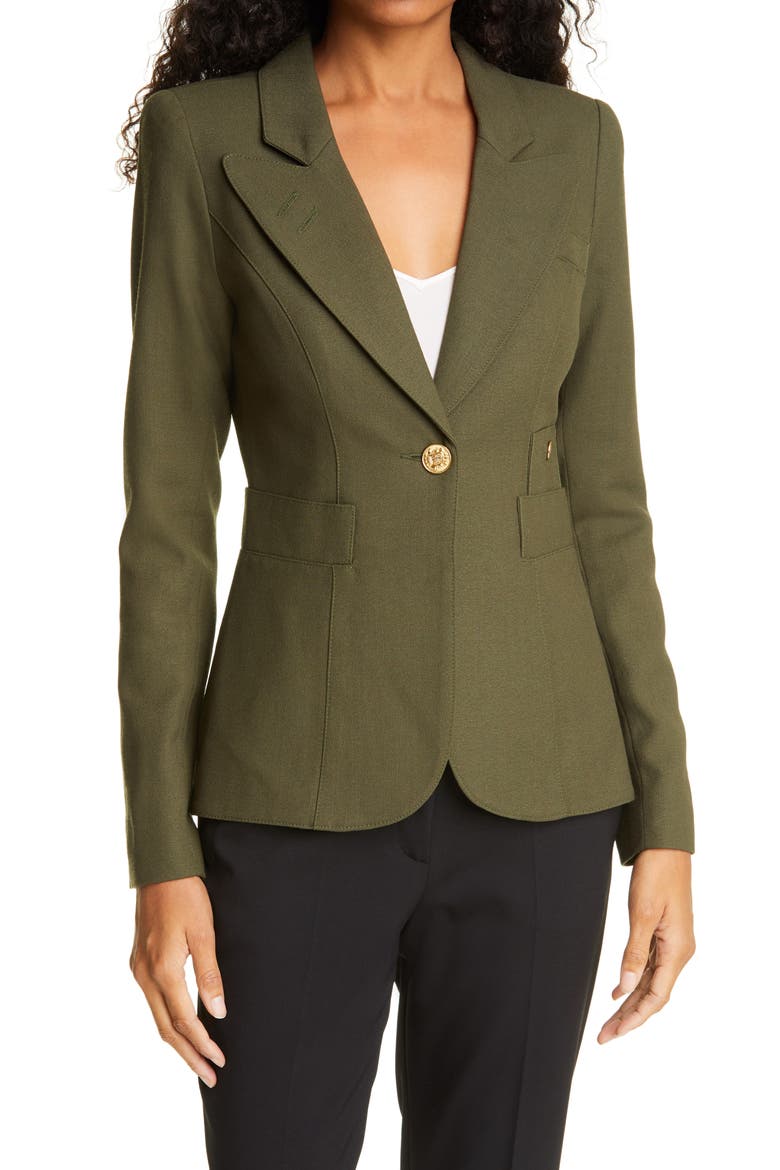 Classic Duchess Blazer, Main, color, ARMY