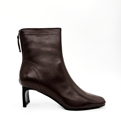 Amie Rafa Harlow Leather Bootie In Brown