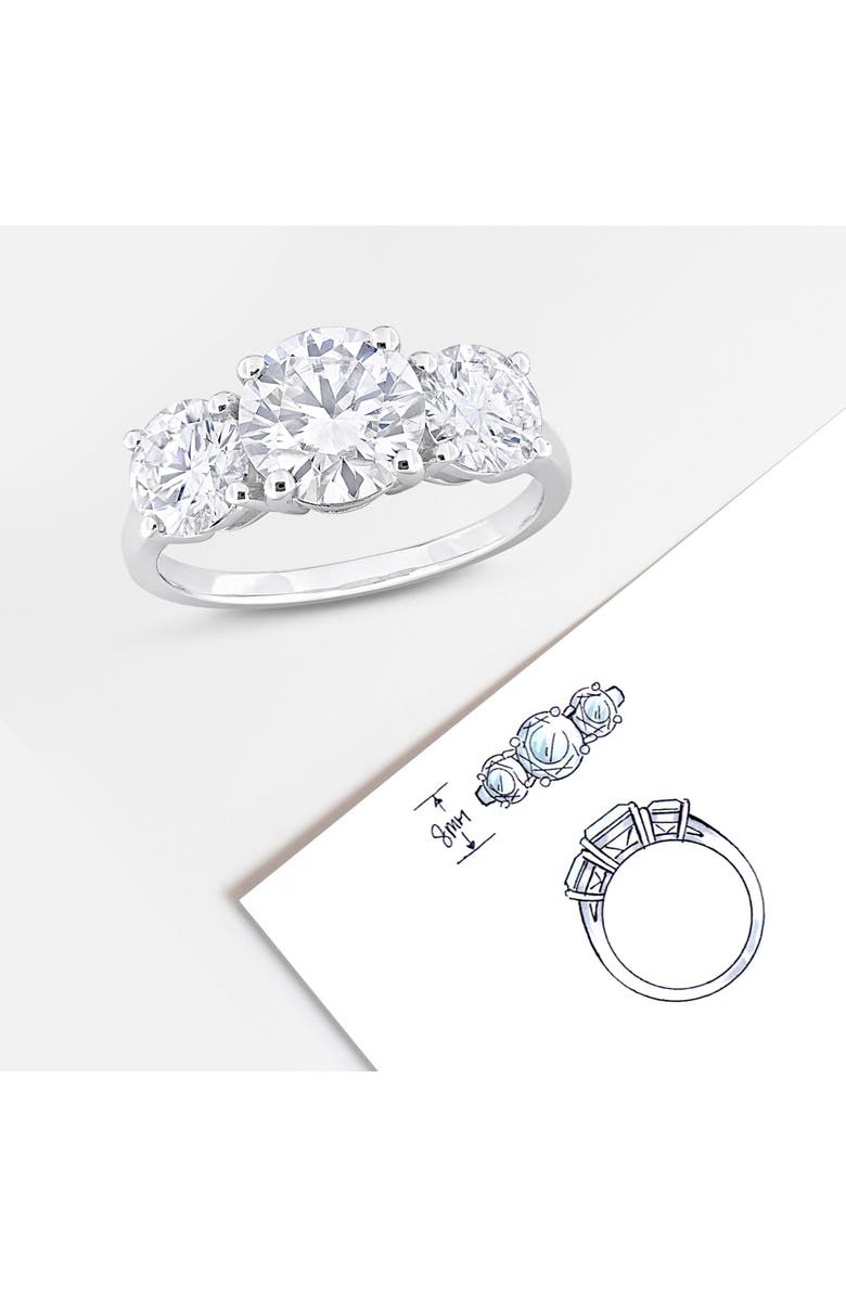 DELMAR Dew Created Moissanite Ring, Alternate, color, Silver