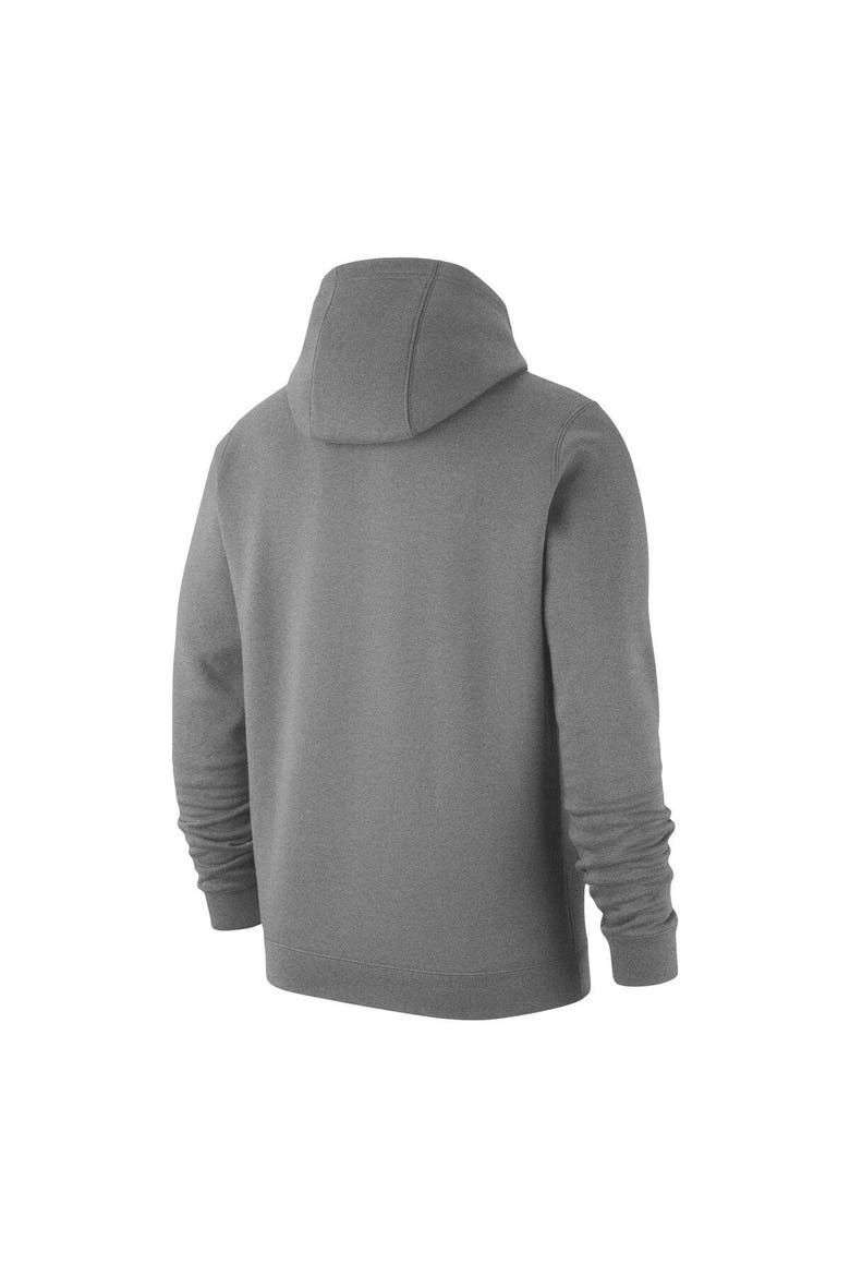 Men's Nike Heather Gray Penn State Nittany Lions Logo Club Pullover Hoodie, Alternate, color, Heather Gray