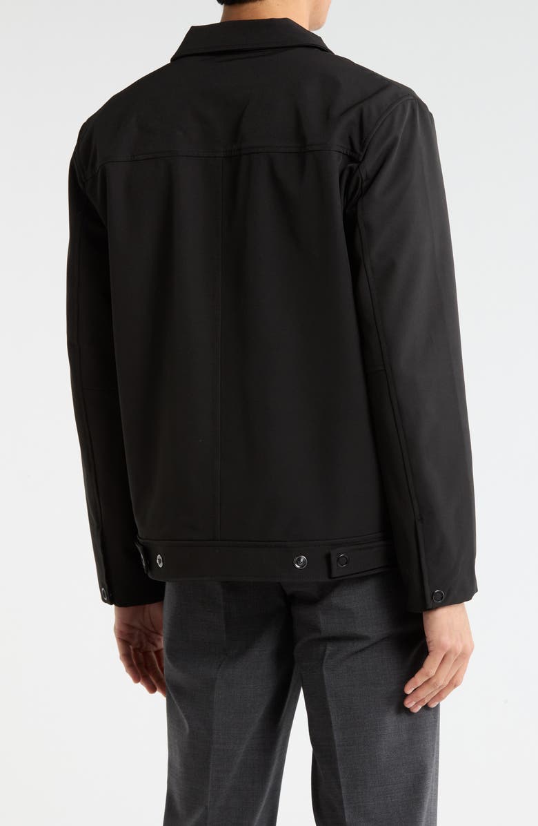 Elie Tahari Cargo Pocket Coach Jacket, Alternate, color, Black