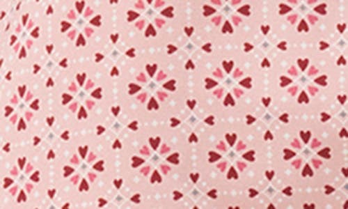 Splendid Notch Collar Pajamas In Hearts And Diamond Geo